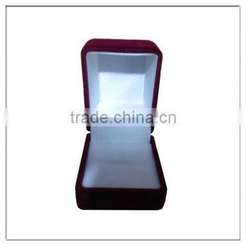 Custom Color Red Velvet Ring Box,jewelry Box