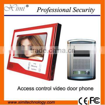 Video door phone 7inch video intercom with night version camera good quality with adjust camera