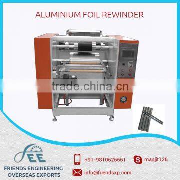 Automatic Aluminum Foil Rewinder with Smooth and Trouble Free Rewinding