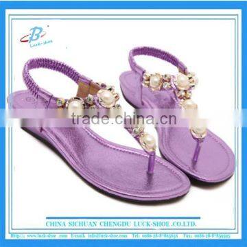 2016 new lady summer flip flops bling crystal women beach shoes