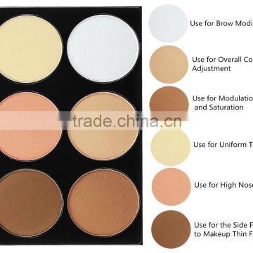 Make up 6 Color Wholesale Contour Face Powder Palette photo-3