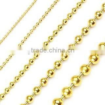 TN230 High Quality 18KT Gold Ball Chain