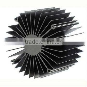 extruded aluminum led heatsink sunflower radiator with CNC machining