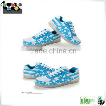 High Quality LED Lighting Sport Shoes Colorful Flash LED Sport Shoes Universal For Boys And Girls photo-2