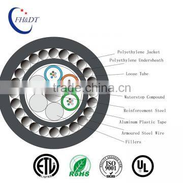 China supplier Proper design Direct burial armored fiber optic cable GYTA33