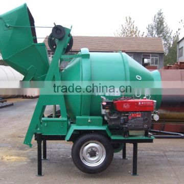 diesel engine concrete mixer machine,small capacity JZR350 concrete mixer machine