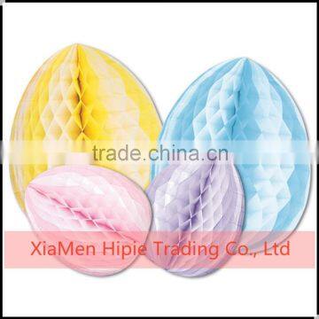 Multi-colored Easter egg paper honeycomb balls Party hanging decoration