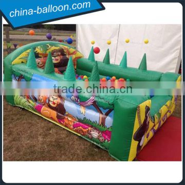 Animal printing inflatable ball pond/ inflatable juggling ball game for kids