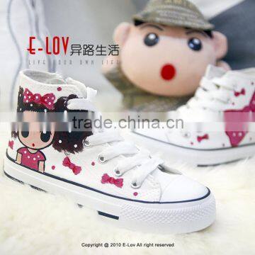 NO.Z021 Fashion Design Manufacturer Hot Sales Cheap New Style Wholesale Kids White Canvas Shoes