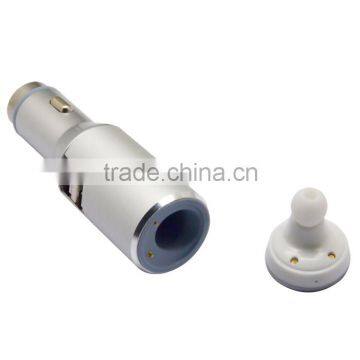 Bluetooth Earphone USB 1A and 2.4A Car Charger Adapter Bluetooth Wireless Headset Bluetooth car charger
