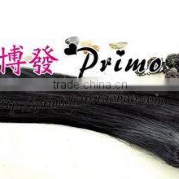 clip-in 100% human hair extension 1# Jet black color 100g clip in hair weft 1set/lot