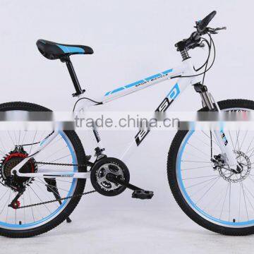 26-inch Mountain Bike 21 Speed Double Disc High Carbon Steel Mountain Bike photo-4