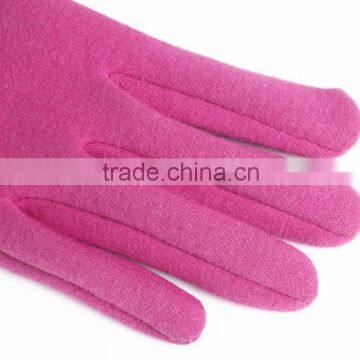 2015 Hot Sale Winter Warm Girls Igloves Newest Fashion Fleece Thermal Gloves Pink With Bowknow photo-3