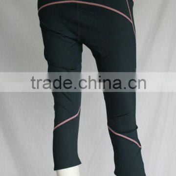 Functional Quick Dry Capri Pants Bottom Mesh Contrast , Running Pants,custom Ladies Inner Wear photo-3