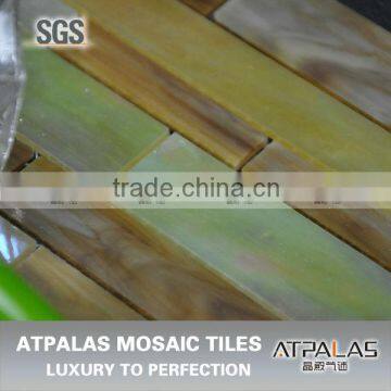 Glass mosaic tile, colorfull surface glass tile, 2mm thickness glass, metallic glass tile