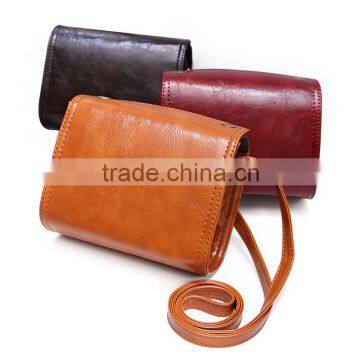 Women Vintage Leather Mini Jelly Bag Handbags Ladies Clutches Cosmetic Makeup Handbags