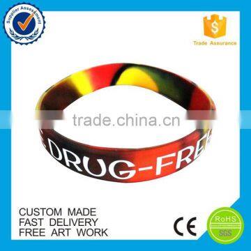 wholesale free sample silicone custom basketball bracelet