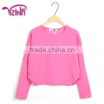 Fashion korean fleece with lines for customized women sweatshirt