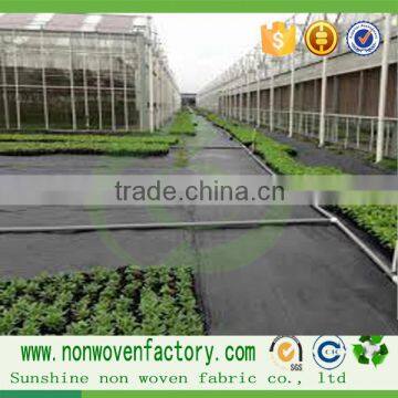 Black Nonwoven Spunbond Weed Garden Black Weed Control Fabric photo-2