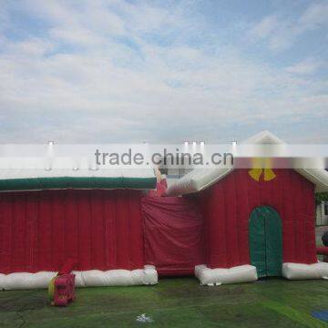 2016 Hot Sale Amazing Christmas Inflatable Castle Bouncer Santa House For Hot Sale