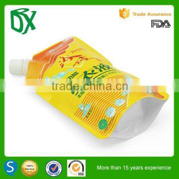 Laminated foil spout detergent powder bag for packing 250 500 1000 gr