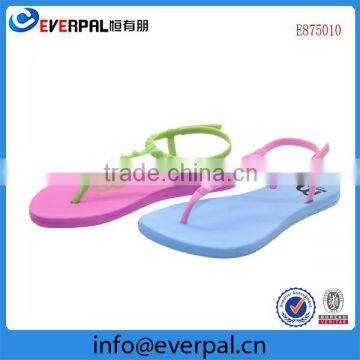 popular latest fashion fancy wholesale comfortable flip flops flat lady sandals