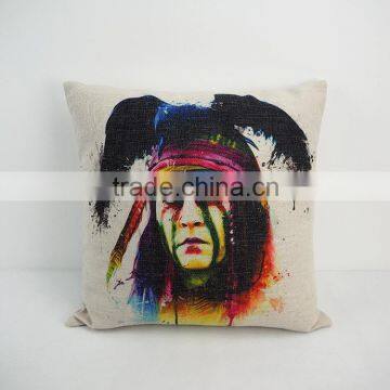 Custom square bird digital printed decor throw pillow case outdoor throw pillows