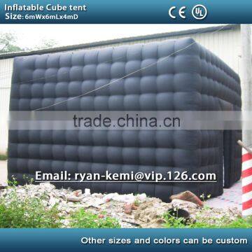 6m Black Inflatable Cube Tent Outdoor Inflatable Party Tent Inflatable Tent China Large Inflatable Event Tent photo-2