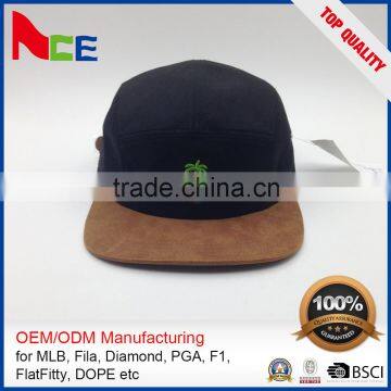 Custom Style Wholesale Corduroy 5 Panel Camper Hat Wool Hip Hop Baseball Cap Snapback Hat