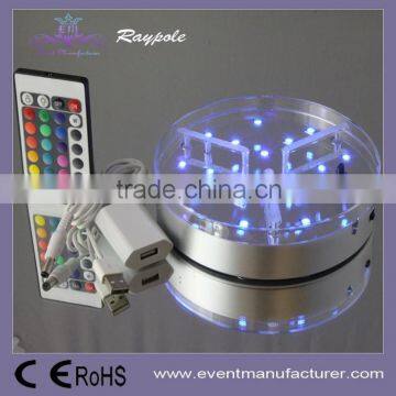 RGBW Under Bottle Bottom Vase Glorifier Base Rechargeable LED Centerpiece Uplighter photo-4