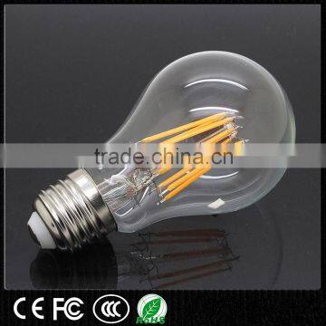 Dimmable 8W E27 LED Filament Bulb 2700K 2W 4W 6W 8W with AC100-240V