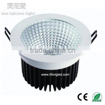 Aluminum Lamp Body Material and Downlights Item Type dimmable 12w 15w led cob downlight