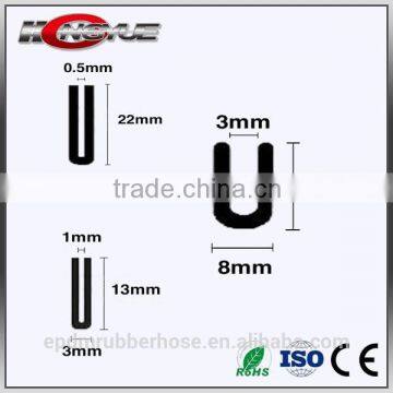 corrosion proof glass window rubber seal strip