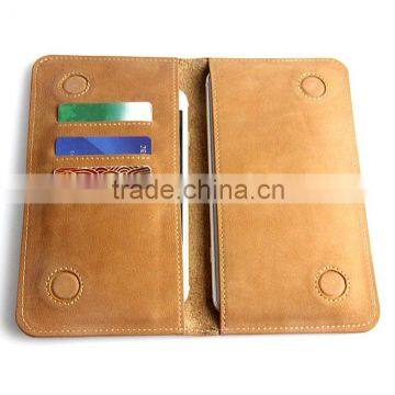 Universal Wallet Genuine Leather Double Phone Case Cover Pouch Bags for Samsung Galaxy Note A J E S 1 2 3 4 5 6 7 I9220 Pocket photo-2