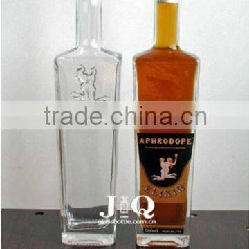 Glass Rum bottle