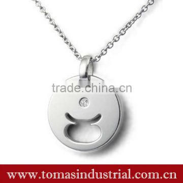 Guangzhou promotional custom round metal dog tags chain