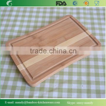 Two-tone Bamboo Chopping Board with groove