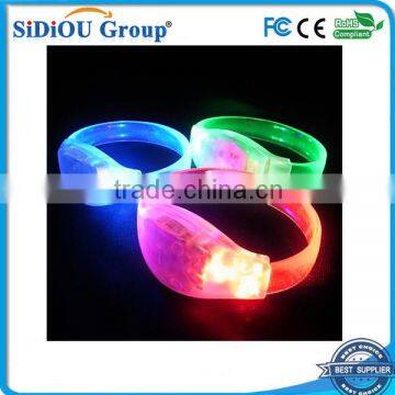 led flashing bracelet promotional led silicone bracelet