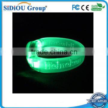 custom silicone light up men led bracelet watch