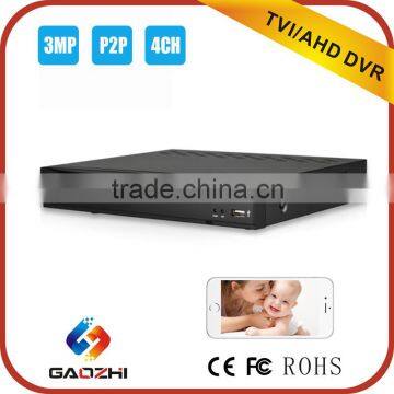 4CH 3MP HVR TVI or AHD or 960H camera input TVI DVR