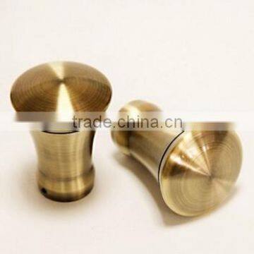 Aluminum Alloy Trumpet Finial Antique Brass Curtain Rod