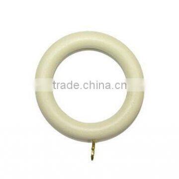 Drapery Wood Wooden Curtain Rings With Screw Eye