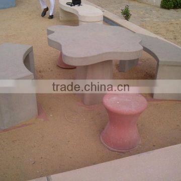 garden sandstone furniture table bench