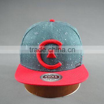 Custom 100% Cotton Twill 6-panel Hats Snapback Cap With 3D Embroidery photo-2