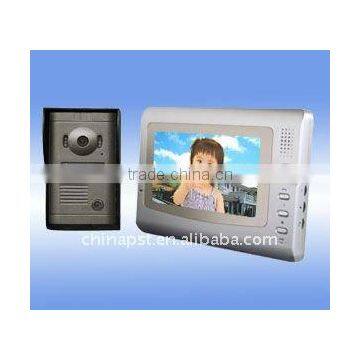 7'' flat color CRT monitor video doorphone for villa