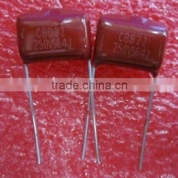 Metalised polypropylene film capacitor cbb22 564J250v 560000pf +/-5% 250v STE cbb21