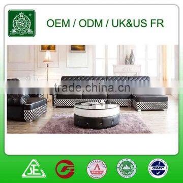 C979C Hot Selling Livingroom Furniture L Shaped Modern Leather Sofa Set