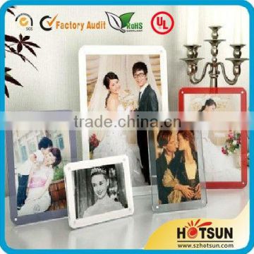 2016 hot sale clear acrylic cube photo frame/ acrylic 2 sided picture frame/ hot sexy six pictures photo frames