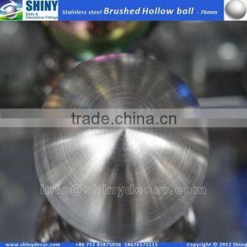 stainless steel brushed hollow ball