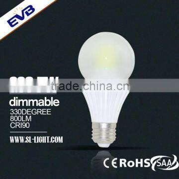 Globe led bulb E27/b22/e26,remote phosphor led bulb 7w 800lm